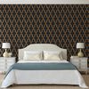 DUTCH WALLCOVERINGS Tapet Geometric svart och guld