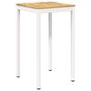 vidaXL Tr&auml;dg&aring;rd Bar Bord Vit 60 x 60,5 x 105 cm Massivt Akaciatr&auml;