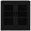 vidaXL Dokumentsk&aring;p svart 90x40x90 cm st&aring;l