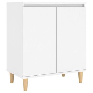 vidaXL Sk&auml;nk massiva tr&auml;ben vit 60x35x70 cm konstruerat tr&auml;