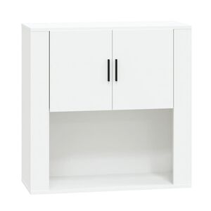 vidaXL V&auml;ggsk&aring;p vit 80x33x80 cm konstruerat tr&auml;