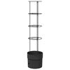 vidaXL Tomat v&auml;xtare Svart &Oslash; 32 x 127 cm PP