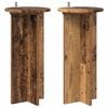 vidaXL V&auml;xtst&auml;ll 2 st Gammalt tr&auml; 29,5 x 29,5 x 60 cm Konstruerat tr&auml;