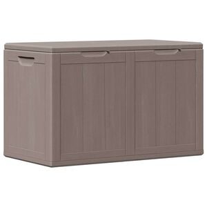 vidaXL Dynbox 180 liter brun PP-tr&auml;liknande