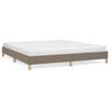vidaXL S&auml;ngram utan madrass taupe 180x200 cm tyg