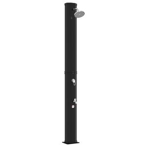 vidaXL Solardusch med duschhuvud och kran 40 l PVC, ABS, Zinklegering