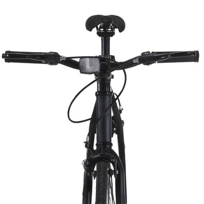 vidaXL Fixed gear cykel svart 700c 55 cm