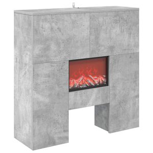 vidaXL Elektrisk eldstad Betong 75 x 24,5 x 75 cm Konstruerat tr&auml;