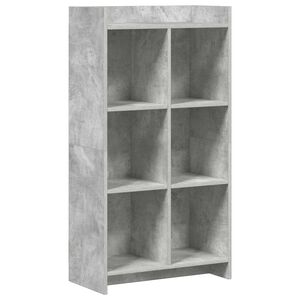 vidaXL Bokhylla Betonggr&aring; 59 x 30 x 111 cm Konstruerat tr&auml;