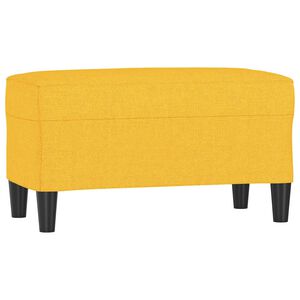 vidaXL B&auml;nk ljusgul 70x35x41 cm tyg