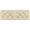 vidaXL Headboard Cushion Cream 140 cm Fabric