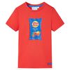 vidaXL T-shirt med korta &auml;rmar f&ouml;r barn r&ouml;d 140