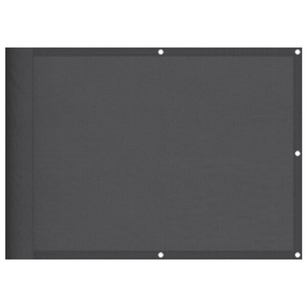 vidaXL Balkongskärm antracit 75x1000 cm 100% polyester oxford