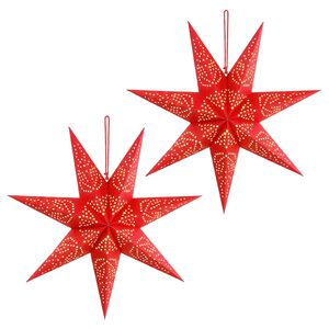 vidaXL Julbelysning RAAHE 2 st 10 LED-lampor Varmvit 45 x 6 x 45 cm