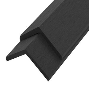 vidaXL Ytterh&ouml;rnlist 5 st WPC 170 cm svart