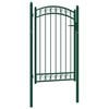 vidaXL Grindar EMMEN 104 x 106 cm L&aring;sbar Pulverlackerad st&aring;l Green