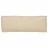 vidaXL Kudde Beige 110 x 40 x 8 cm Oxford Tyg