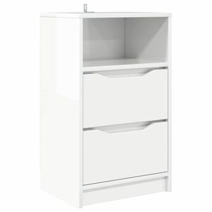 vidaXL S&auml;ngbord H&ouml;gblanka vita 40 x 30 x 467 cm Konstruerat tr&auml;