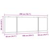 vidaXL Magnetisk whiteboard hopf&auml;llbar 200x60x1,7 cm aluminium