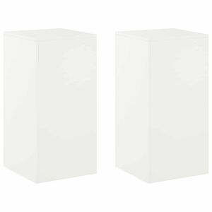 vidaXL V&auml;xtst&auml;ll 2 pcs Vit 40 x 40 x 80 cm St&aring;l