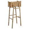 vidaXL Tr&auml;dg&aring;rdsplanta med h&aring;llare Naturf&auml;rg 50 x 38 x 114 cm Bambus