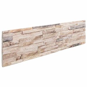 vidaXL V&auml;ggpaneler 10 st 100 x 25 cm Vit och r&ouml;d EPS Skum