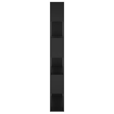 vidaXL Bokhylla Rumsavdelare svart 100x24x188 cm