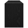 vidaXL Skivskåp med hylla Svart Ek 78,5 x 35 x 45 cm Konstruerat trä