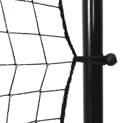 vidaXL Fotbollsnät med rebounder svart 366x90x183 cm HDPE