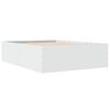 vidaXL Sängram vit 120x190 cm konstruerat trä