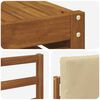 vidaXL Soffgrupper 6 pcs Naturlig och Beige Massivt Akaciatr&auml;