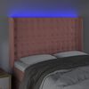 vidaXL S&auml;nggavel LED rosa 147x16x118/128 cm sammet