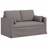 vidaXL Soffa 2 pcs Taupe 139 x 78 x 80 cm tyg