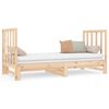 vidaXL Utdragbar dagb&auml;dd 2x(90x190) cm massiv furu