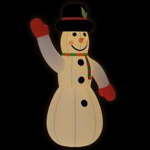 vidaXL Uppbl&aring;sbar sn&ouml;gubbe med LEDs 805 cm