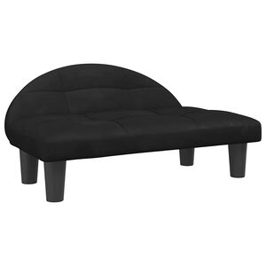 vidaXL Hundb&auml;dd svart 70x52x30 cm sammet
