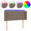 vidaXL S&auml;nggavel LED taupe 83x16x78/88 cm tyg