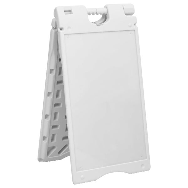 vidaXL Gatupratare A-design grå 45x7x84,5 cm HDPE