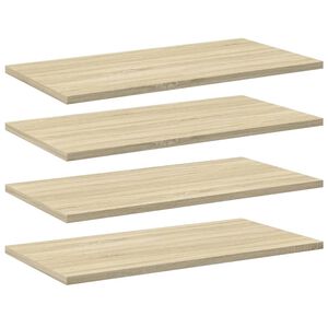 vidaXL Hyllplan 4 st sonoma-ek 60x30x1,5 cm konstruerat tr&auml;