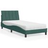 vidaXL Bed with Mattress "Hanko" Dark Green 90x190 cm Velvet