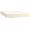 vidaXL Pocketres&aring;rmadrass medium gr&auml;ddvit 120x200x20 cm konstl&auml;der