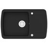 vidaXL Diskho granit enkel svart