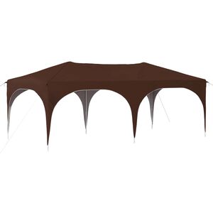 vidaXL Pop-up Partyt&auml;lt 575 x 288 x 245 cm Brun Oxford Tyg