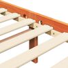 vidaXL Sängram med huvudgavel 2 pcs Vaxbrun 150 x 200 cm Massiv furu