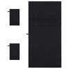 vidaXL Sporthandduk Set 3 pcs Svart Polyester och polyamid