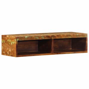 vidaXL V&auml;ggmonterad TV-b&auml;nk 80x30x19 cm massivt &aring;tervunnet tr&auml;