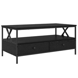 vidaXL Kaffeebord Svart ek 100 x 51 x 45 cm Konstruerat tr&auml;