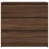 vidaXL Skänk brun ek 80x35x76 cm konstruerat trä