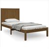 vidaXL S&auml;ngram honungsbrun massiv furu 90x190 cm