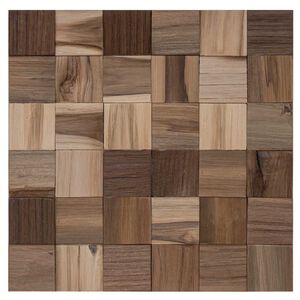vidaXL V&auml;ggpanel 11 st Naturlig 30 x 30 x 2 cm